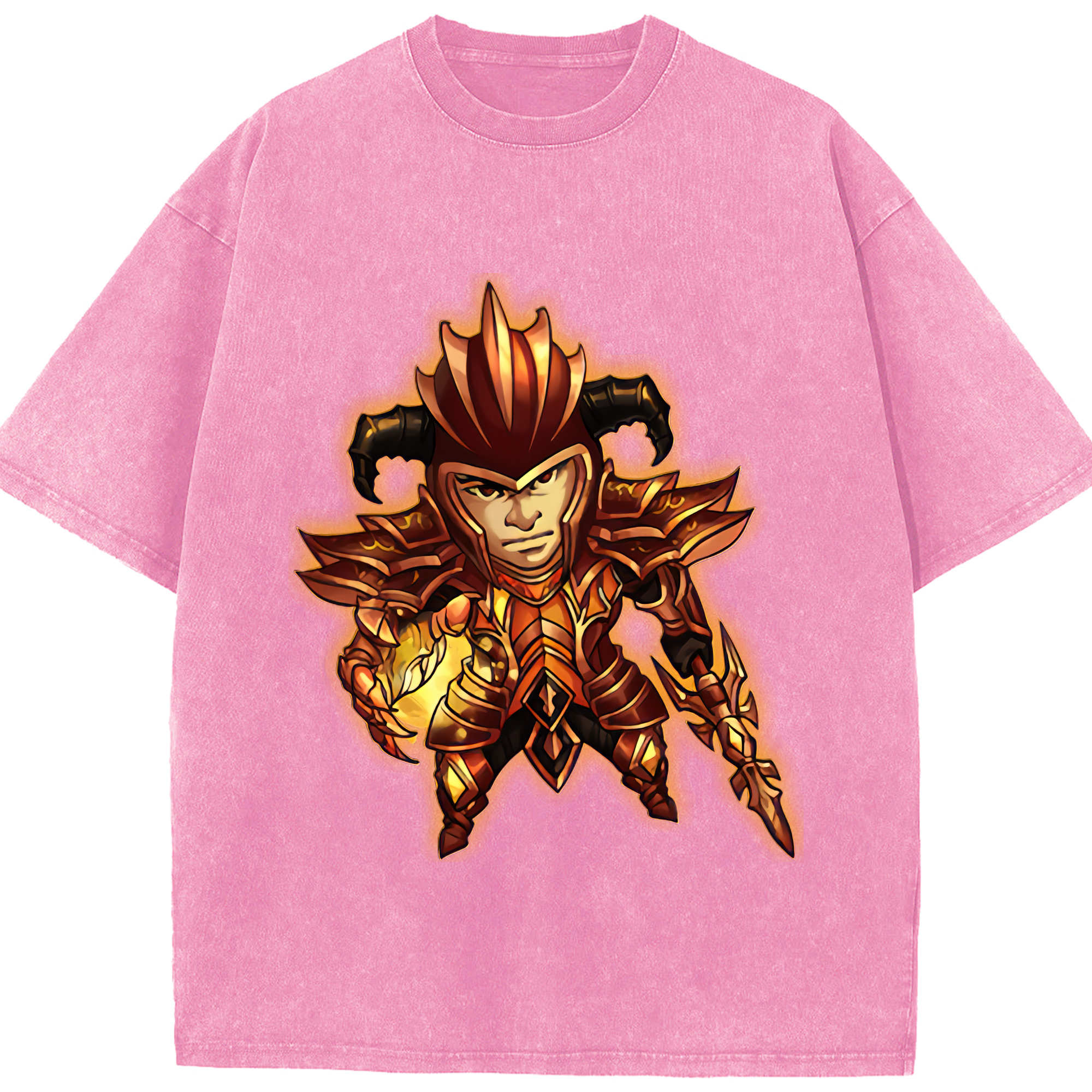 リーグ・オブ・レジェンド League of Legends LOL 綿100% ヴィンテージ風 半袖Tシャツ（フロントプリント）